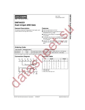 DM74AS21MX datasheet  